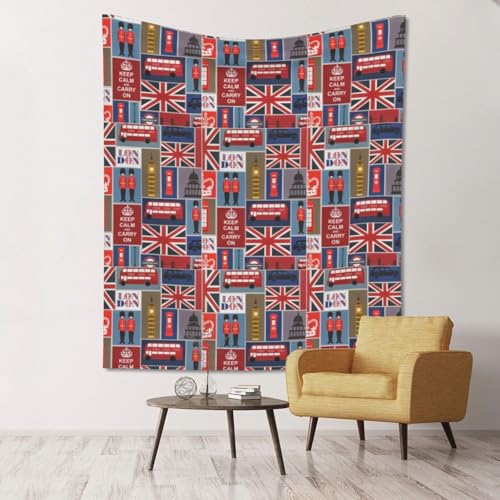 Tapisserie Angleterre SHuWeiD déco voyage pour chambre ado