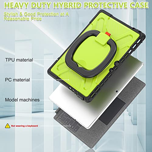 Coque antichoc Surface Pro 8 jaune avec béquille pour sécuriser votre tablette