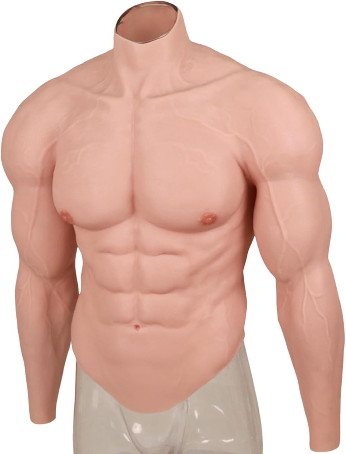 Silicone Muscle Suit, Fake Male Chest Fake Abs, for Cosplay and Halloween