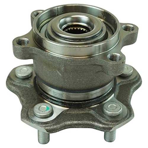 Image of TRQ Rear Left and Right Wheel Bearing and Hub Assembly Set 2 Piece Compatible with 08-13 Nissan Rogue All Wheel Drive 11-13 Juke All Drive 2014 Juke to 4-01-14 Production Date