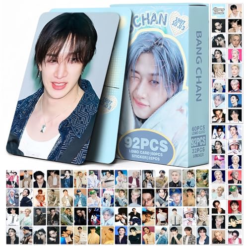Cartes postales Straykids 2026 lomo album photo bleu autocollants KPOP Stay