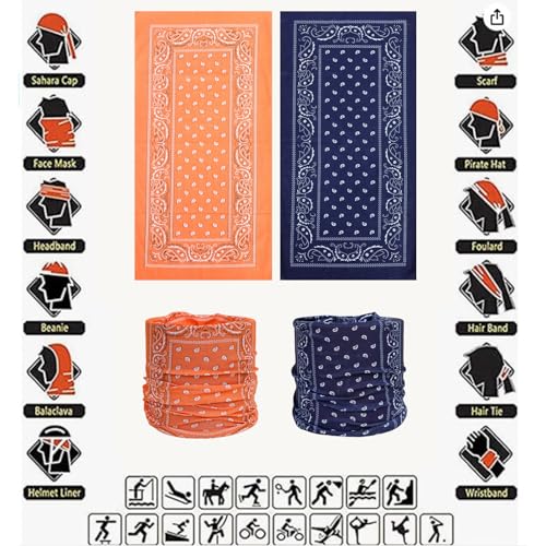 Image of Neck Gaiter Masks Tube Scarf,Seamless Bandanas Buffs Gators,Ourdoor Face Mask Face Covering Multi Headwear