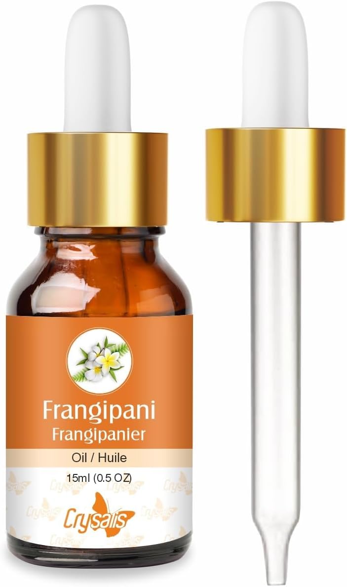 Crysalis Frangipani Oil (Plumeria) Oil |100% Pure & Natural Undiluted Essential Oil Organic Standard| Perfect for Massage Oil, |Aromatherapy Oil| 15ml with Dropper