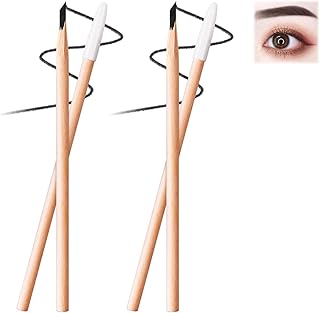 Lápiz de cejas de madera impermeable, lápiz d...