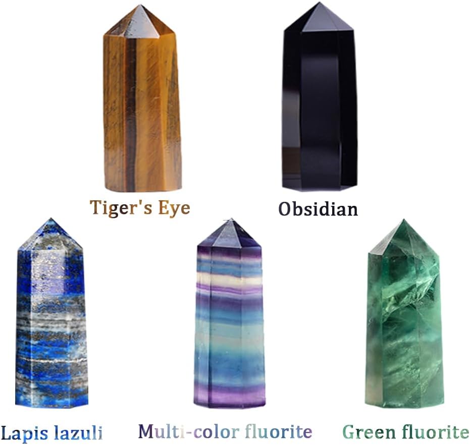 Condition photo showing New/Like New for natural stone and crystals point wand reiki healing stone rose quartz amethyst home decor mineral stones crafts crystal amethyst point 4-5cm 10pc