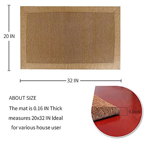 Lufeijiashi Small Kitchen Rugs And Mats Non Skid Washable Kitchen Runner Rug Absorbent Farmhouse Style Kitchen Floor Mats For In Front Of Sink (Light Coffee, 20X32) #TOP1