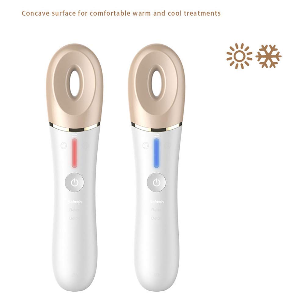 MU Massaggiatore per occhi, macchina per massaggio oculare portatile con ricarica wireless calda e fredda, pelle rassodante antietà, muscoli rilassanti degli occhi