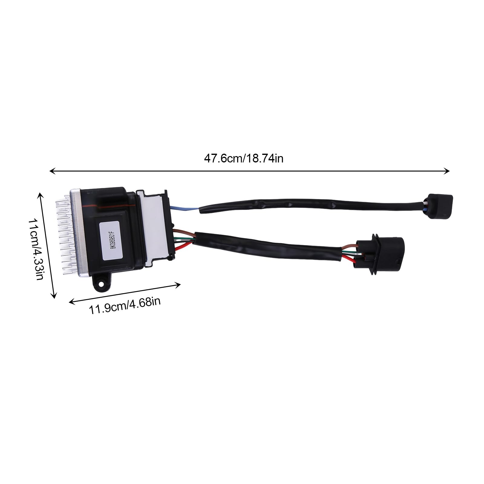 Centralina per motore della ventola elettrica compatibile con A4 A5 A6 Q3, sostituisce 8K0959501F ventola elettrica raffreddamento motore, unità di controllo ventola