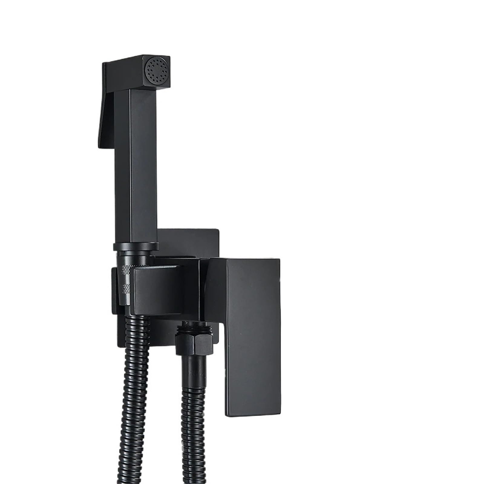 ZYCHSJXA Black Bidet Faucets Wall Mounted Bathroom Shower Tap Toilet Sprayer Washer Mixer Faucet(Rose Golden B)