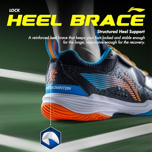 Image of Li-Ning All Round Non Marking Badminton Shoes | All Indoor Sports | Lightweight, Breathable, Grippy & Durable | High Rebound Cushioning | Stable Heel Support