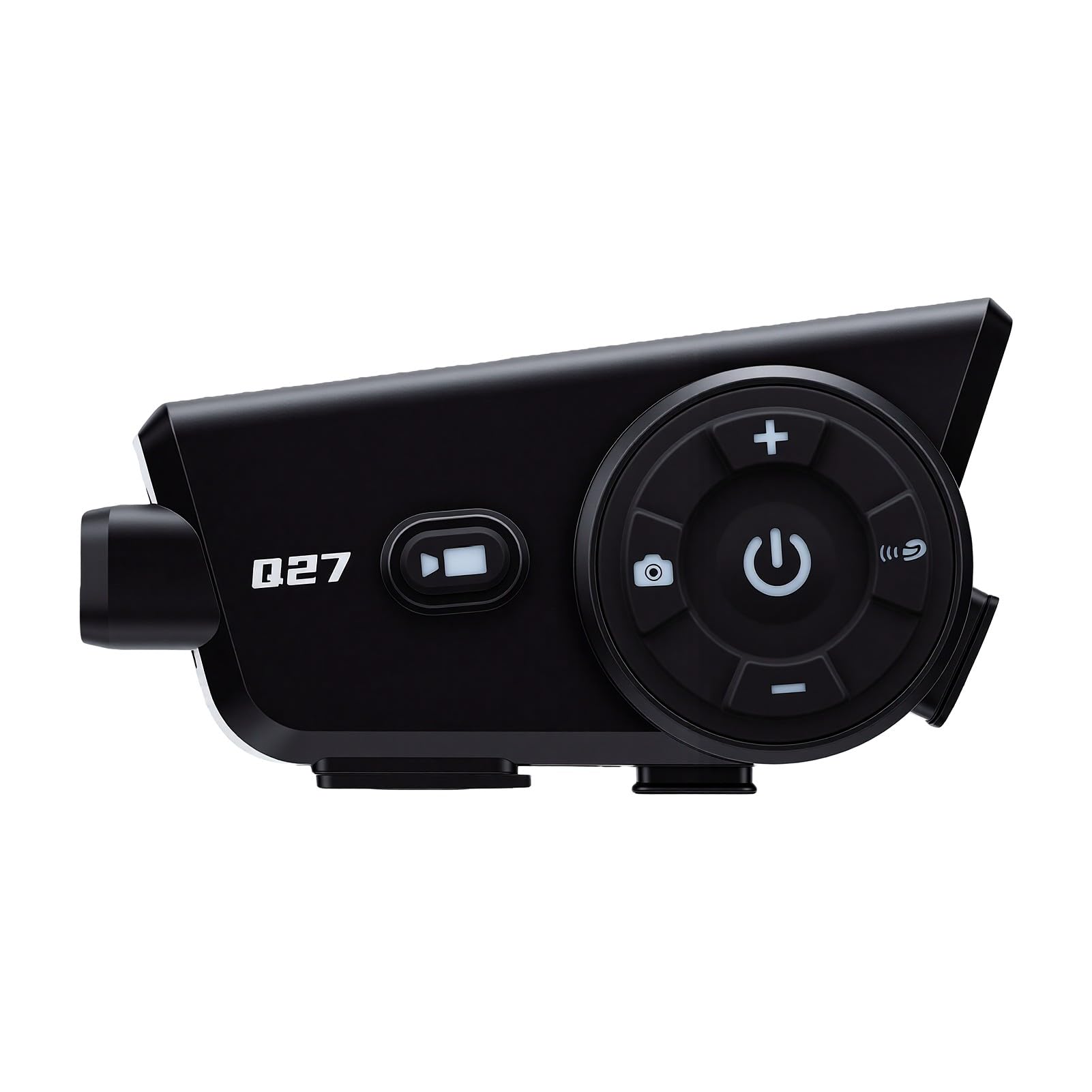 ASHATA Telecamera impermeabile per casco con Bluetooth 6.0, connessione stabile, lunga durata della batteria, per ciclismo e pendolari, con microfono