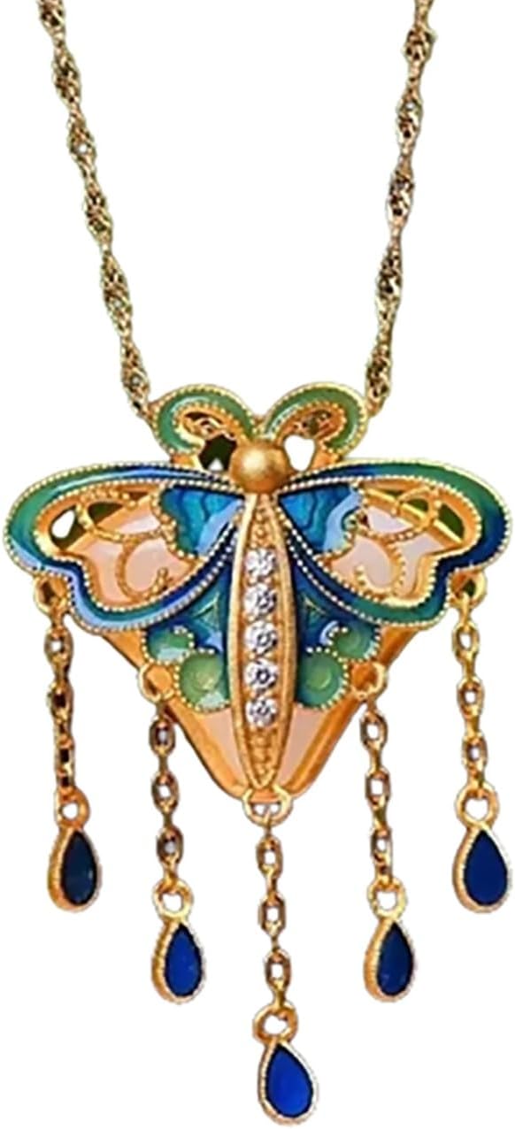 Butterfly Necklace Gold plated for women, uae jewelry, luxury jewelry uae