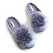 Women's Cozy Velvet Memory Foam House Slippers w/ Non Slip Soles (7-8 B(M) US, Blue)