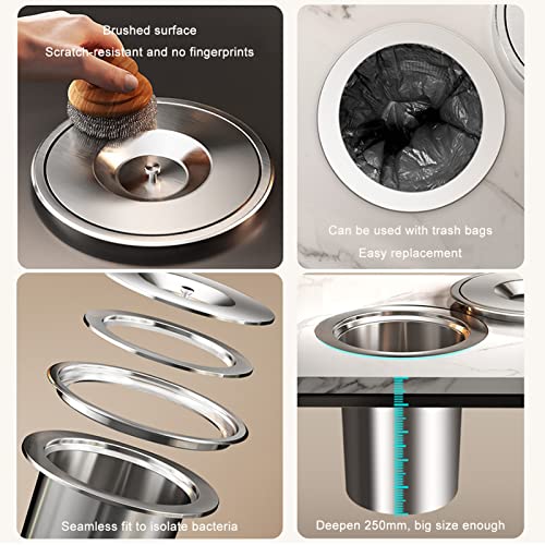 Composteur de cuisine en acier inoxydable pour trier sans effort - 4