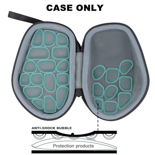 Image of co2CREA Hard Travel Case Replacement for Logitech G604 Lightspeed Wireless Gaming Mouse (Black Case)