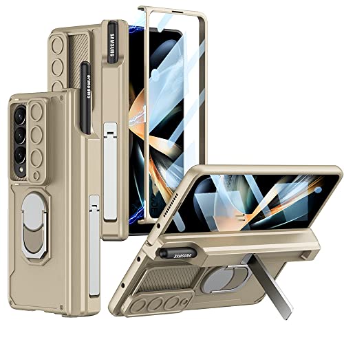 Étui magnétique avec porte-stylo pour Samsung Galaxy Z Fold 4 5G