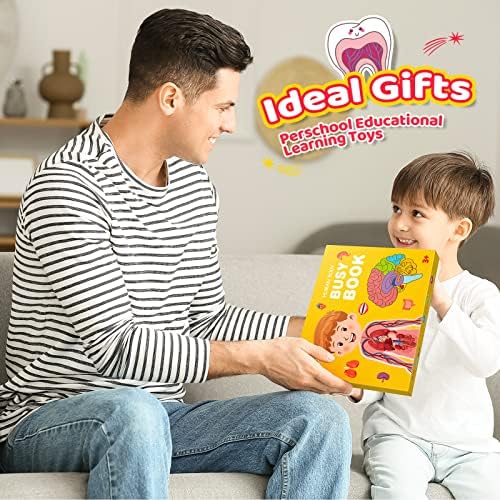 Toys for 3-8 Year Old Boys Girls, Luckades Busy Book Activity Book for Kids Age 3-5 Birthday Gift Educational Toys for Kids Age 3-8 Human Body Book Preschool Learning Toys for 3-8 Year Old Kids 7 51IDvNIDbhL. AC