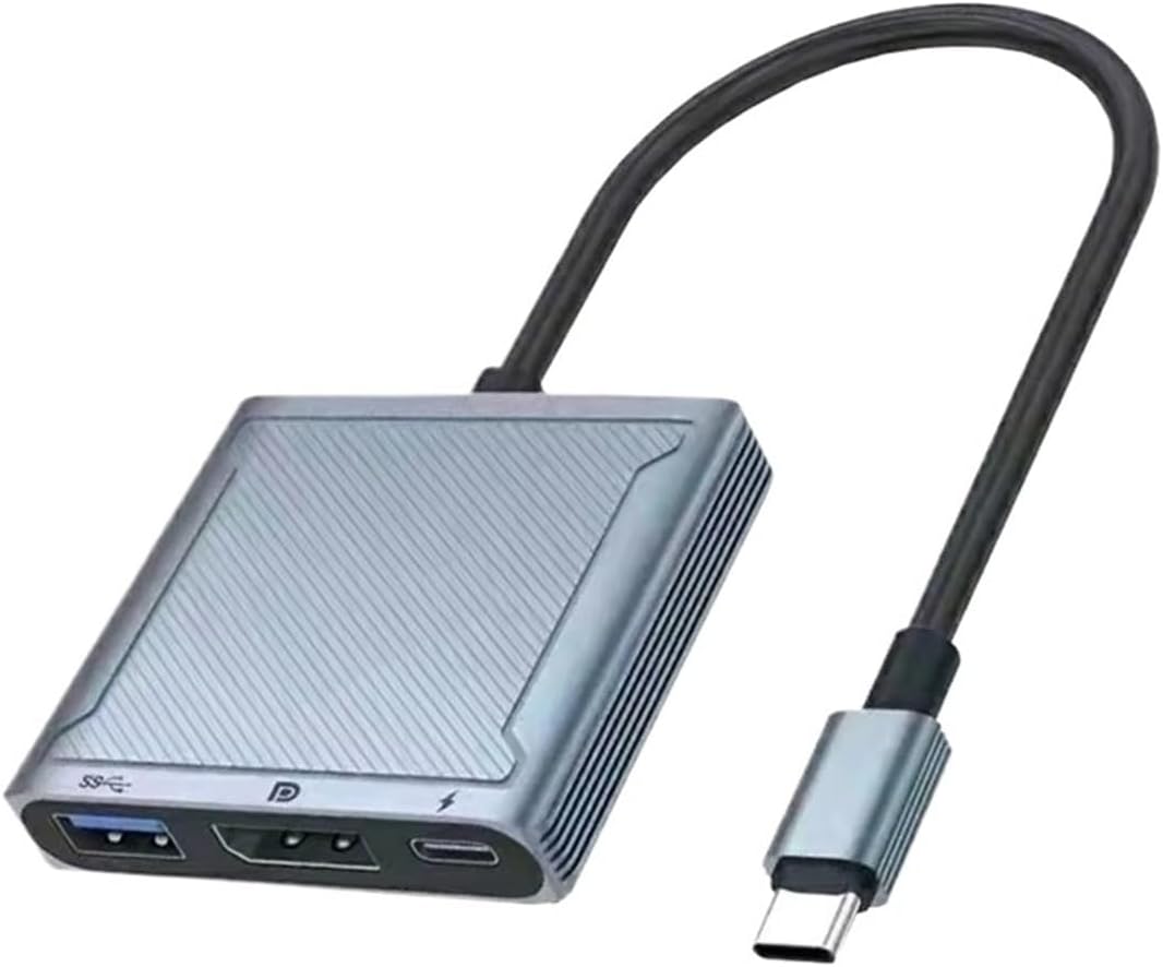 Hub USB C 3 en 1 con carga PD100W y salida DP para laptop