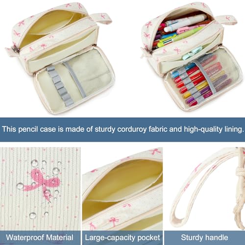 Image of Bluboon Big Capacity Pencil Case Pencil Pouch Pen Case School Supplies Cute Pencil Box Pencil Bag for Teen Girls Boys Women Man