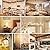 E12 Candelabra Edison Bulbs 60 Watt Equivalent, T6 6W Dimmable LED Light Bulbs for Chandelier, 600lm 2700K Warm White Clear Vintage Tubular Bulb, Small Filament Bulb for Ceiling Light, 6-Pack