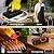 33PCS Griddle Accessories Kit, Flat Top Grill Accessories Set for Blackstone and Camp Chef, Stainless Steel Grill Spatula Set with Enlarged Spatulas, Basting Cover, Burger Press for Outdoor Barbecue