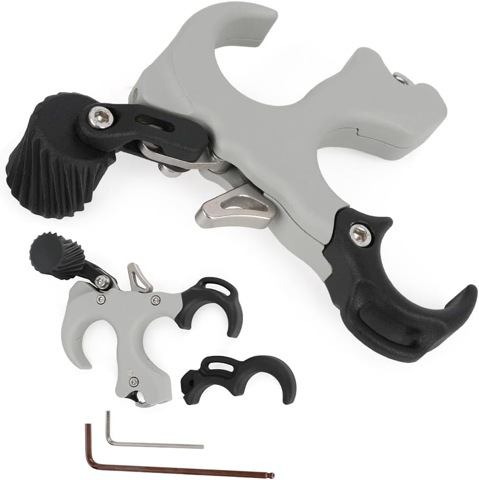 1pc Archery Compound Bow Release 3/4 Finger Switch Copper Plate Material Durability for LH RH Shooting Hunting Target Training