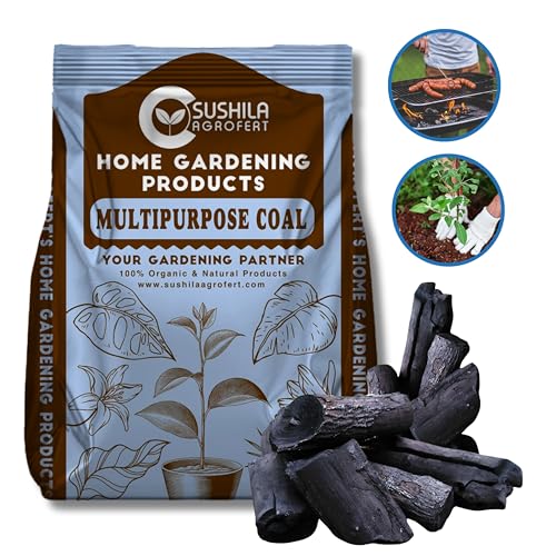 Image of Eco-Friendly Natural Wood Charcoal Combo of 3KG & 5KG | Long Burning Coal & Air Purifier Koyla for BBQ,Grilling,Cooking,Pooja,Havan & Gardening | Activated Charcoal for Indoor Plants