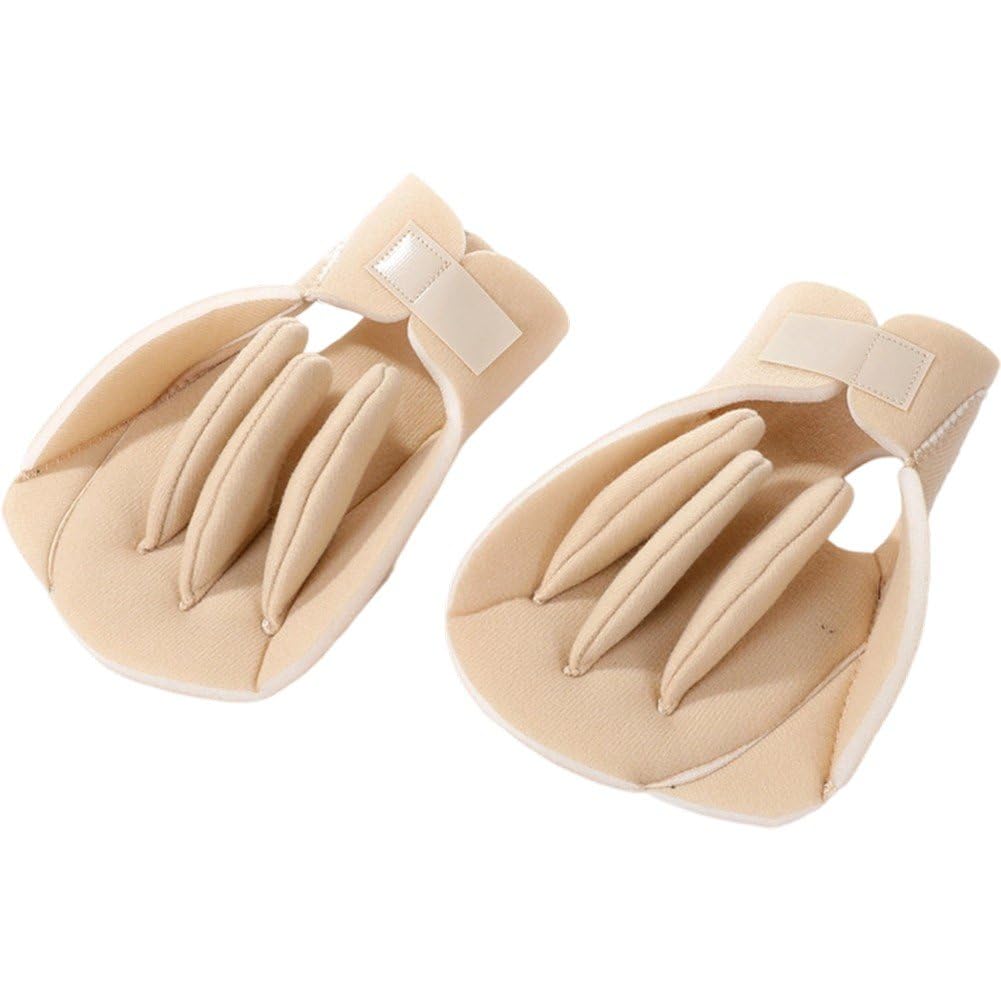 Danlai 1pair Adjustable Soft Foam Finger Separator Glove, Protector for Stroke Arthritis Carpal Tunnel Surgery Recovery