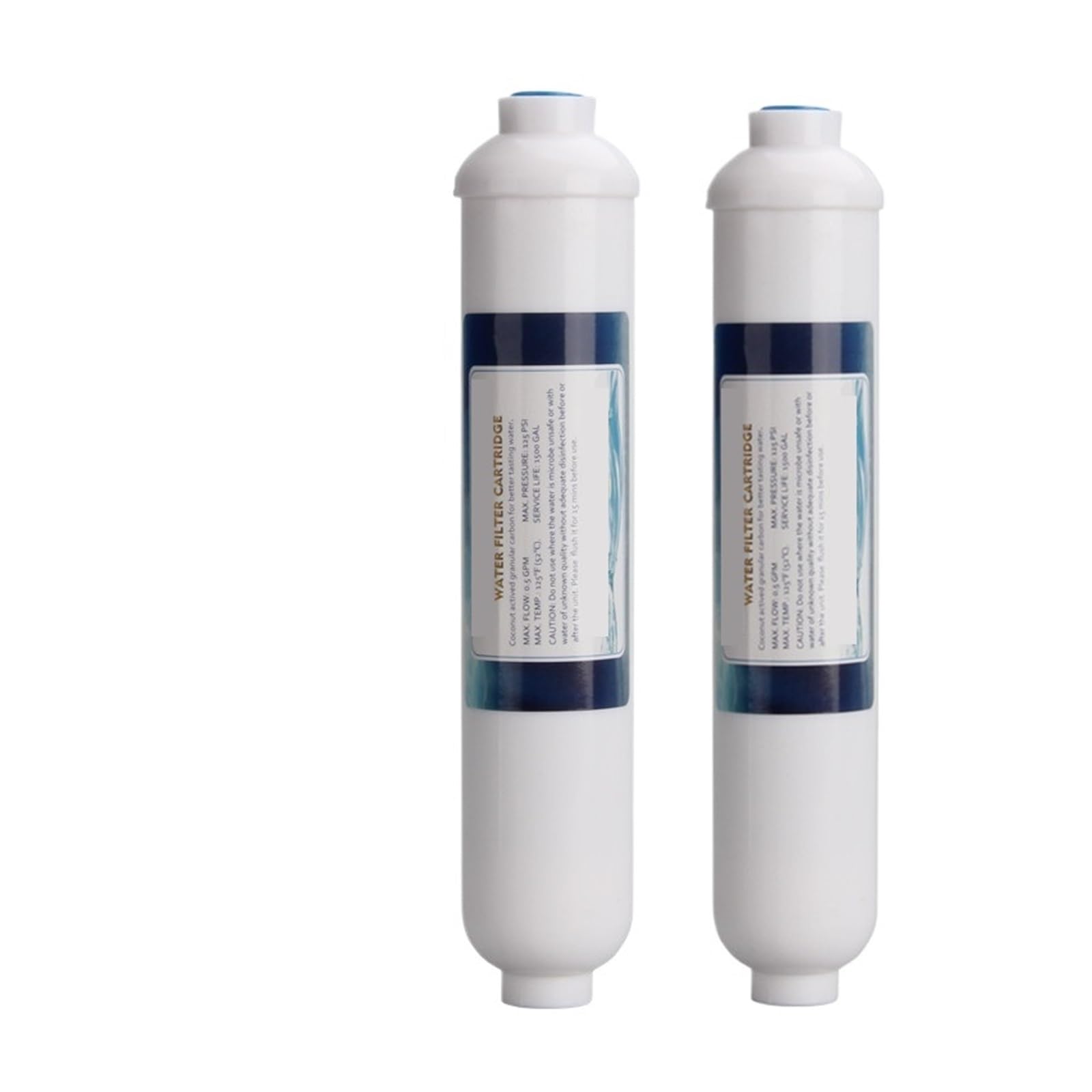 Filtro di ricambio for erogatore d'acqua, | T33 da 10 pollici con raccordo depuratore d'acqua FILTRO AL CARBONE 5MICRON for OSMOSI INVERSA(2pcs)