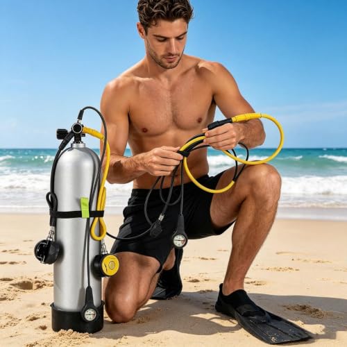 Soporte para botella de buceo ideal para viajes de snorkel y playa 2