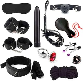 Arm and Leg Spreaders Bar Bed Restraints Sex Bondage Set Thigh Wrist Ankle Handcuffs Bed Restraints for Couples Sex Tie Up Down Bed Straps for Adult Play Sex Chain for Women Bedroom Black Sweater