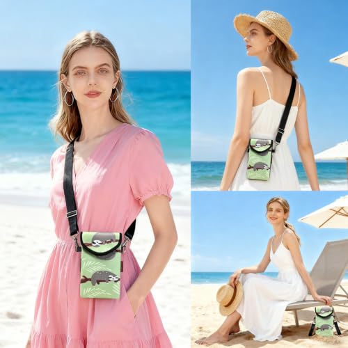 Image of Neoprene Phone Sleeve Pouch Case Bag for Men Women w /Crossbody Strap /Neck Lanyard for iPhone 17 /16 /15 /14 Pro Max, Samsung S25,Pixel 10