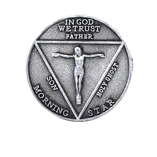 Satan Token Coin Metal Badge Vintage Sheep's Head Pattern Coin Zodiac Commemorative Coin TV Show Lucifer Morningstar Inspired Pentecostal Token Comic Con Cosplay Accessories