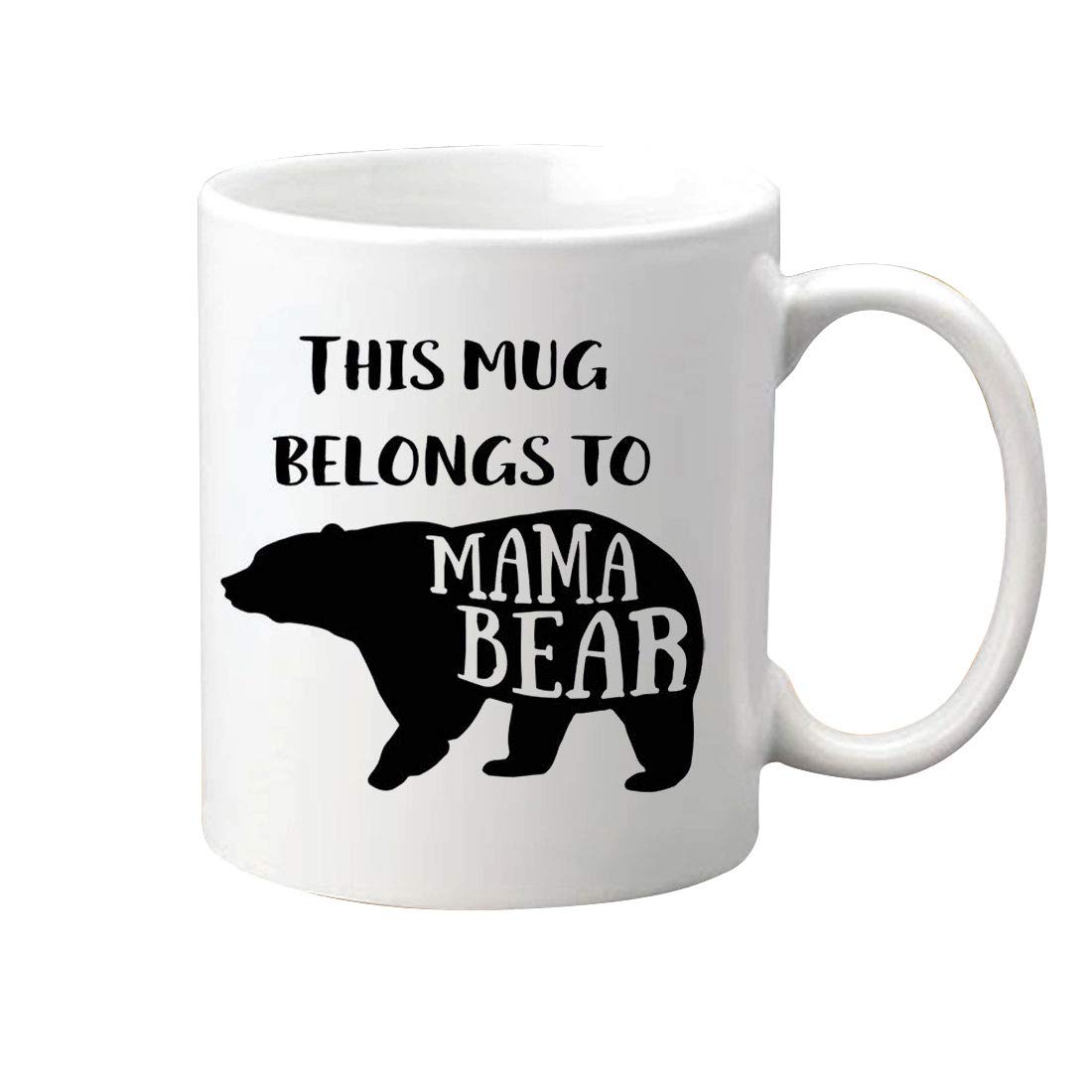 Khakee Mama Bear Theme Ceramic Coffee Mug(325 ml)