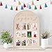lyrlody First Year Photo Board, Baby Photo Display and Keepsake Storage with Adorable Cards for Newborn Baby Shower Nursery Decor