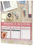  Mein Checklisten Buch / 122 Seiten, Register uvm. / Jetzt mit Datum, Priorität und Platz für Notizen / PR501 „Workplace“ / DIN A4 Softcover