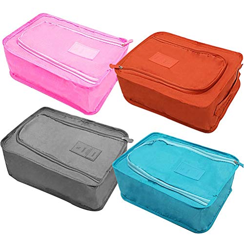 Preisvergleich Produktbild Schuhtaschen -YUESEN Shoes Bag,Wasserfeste Staubdicht Schuhbeutel für Reise oder Zuhause-Aufbewahrung,Ideal für Trennung von Schuhen und Kleidung oder Aufbewahrung,4 Pcs(mehrere Farben)