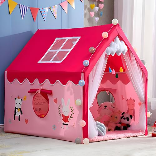 Image of XEMOX, Light Weight Kids Play Tent House - Fun, Foldable, and Durable for Indoor & Outdoor Toys for 3 to 10 Year Old Kids (RPD 0123)