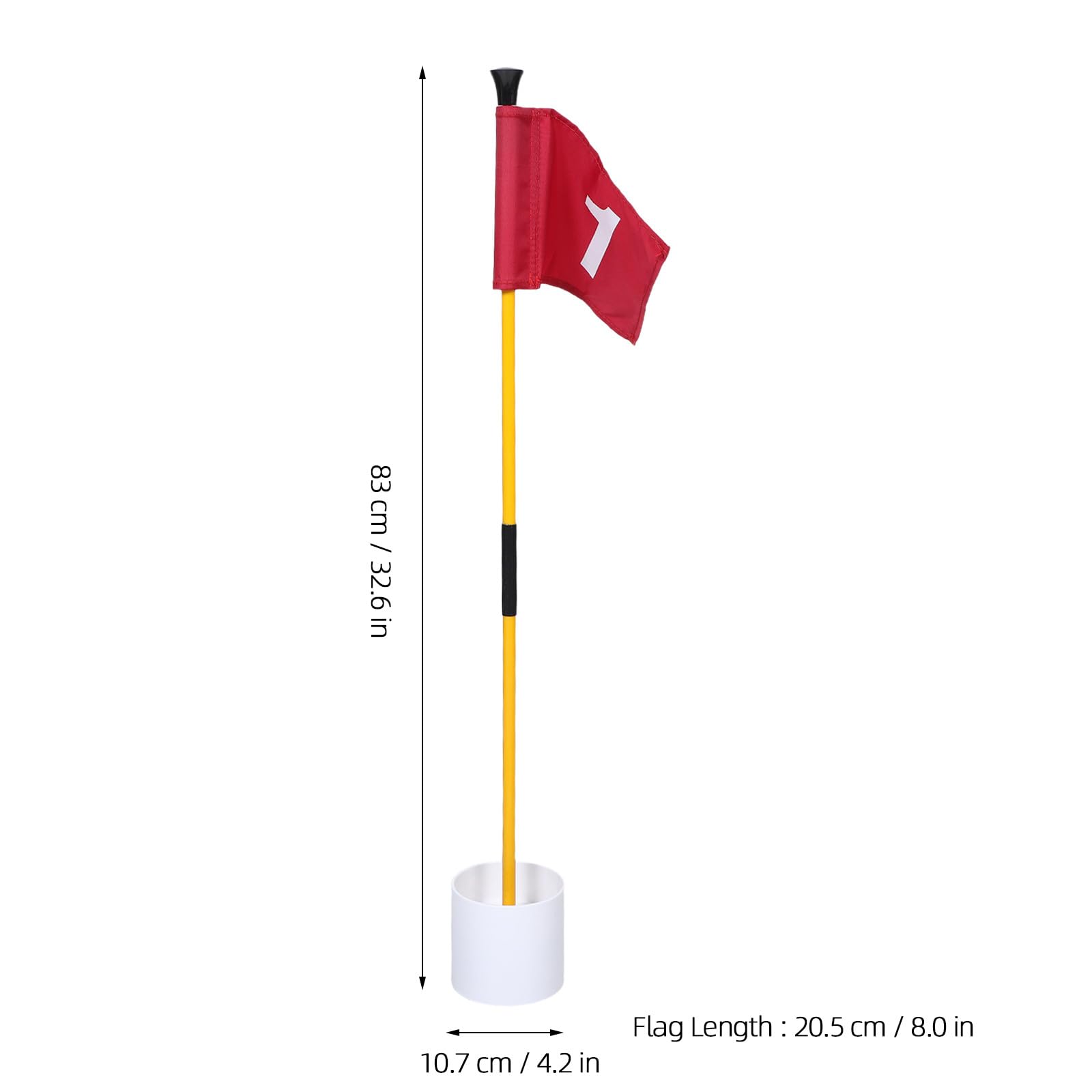 ibasenice Golf-Flaggenstange - Tragbare Golf-Putting-Flaggen-Flaggenstange