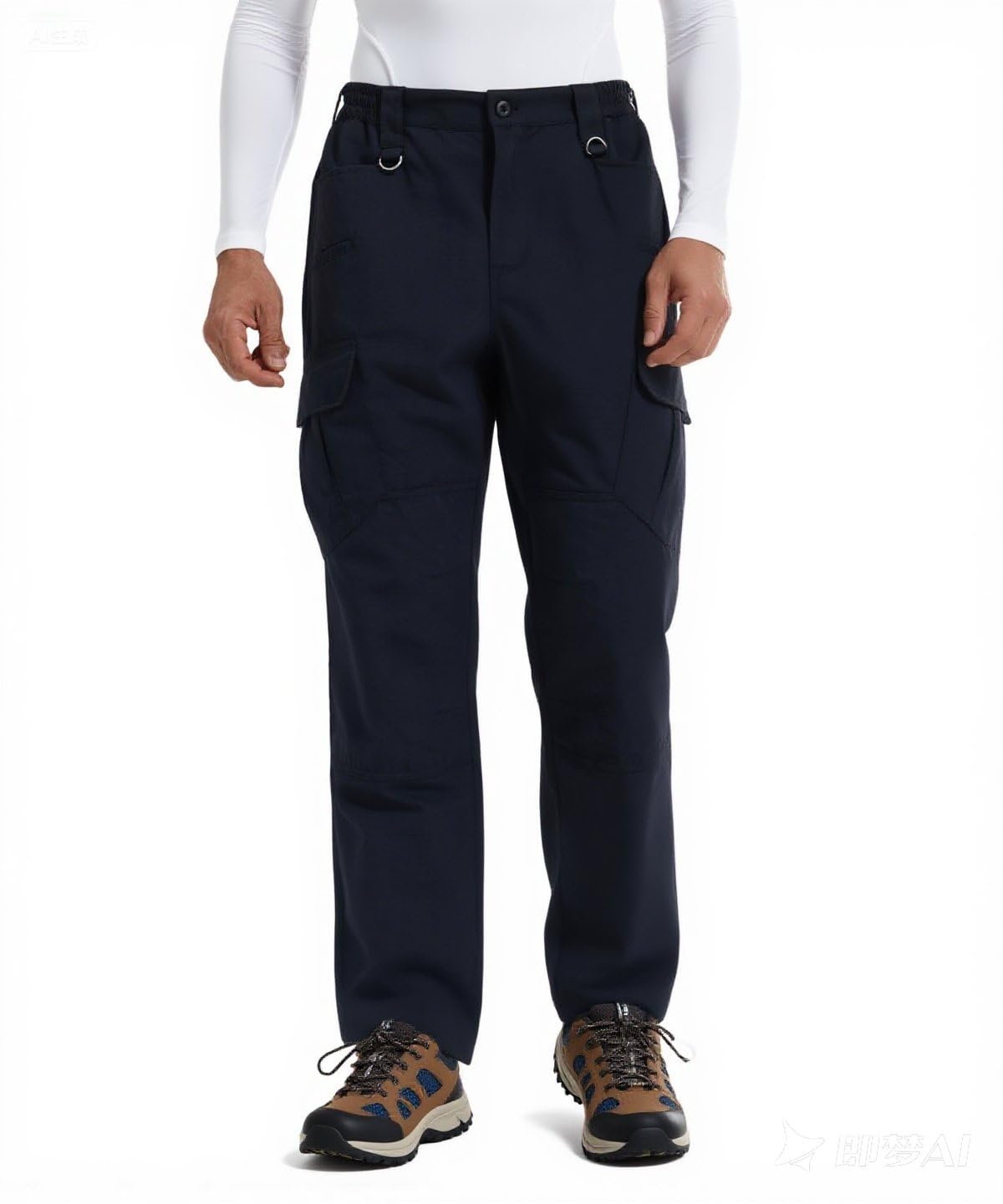 YUSHOW Wanderhose Herren Outdoor Robust Cargohose Atmungsaktiv Baumwolle | Taktische Hose Wandern Arbeitshosen Männer Trekkinghose mit Taschen