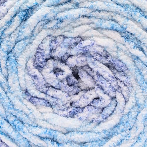 Image of Bernat Blanket Ethereal Stripes Starry Sky Yarn - 2 Pack of 300g /10.5oz - 100% Polyester - #6 Super Bulky - 220 Yards - Knitting /Crochet