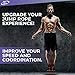 Deluxe High Speed Jump Rope - Skipping Rope for Fitness - Jump Ropes Adjustable Cables (2), Crossfit Jump Rope Workout for Women Or Men Gift - Double Unders Speed Rope - Boxing Jumping Rope for Adults