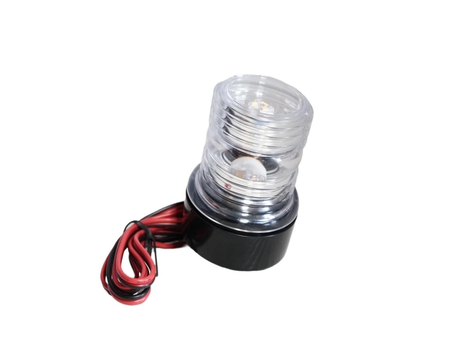 WXVFX Pure White 12~24V Fold Down LED Boat Navigation Light Waterproof Yacht Marine Anchor Light Sailing Signal Light for Boat Yacht(12inch stainlessB)