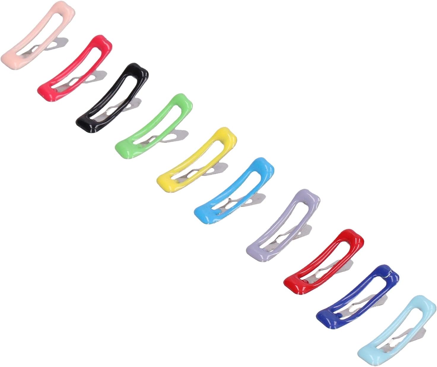 Hztyyier 50 Pcs Small Pet Hair Clips Hair Clips 0.8 Inch Colors for Care Little Girls Small Breed Tea Cup Yorkie Maltese Bunny 8