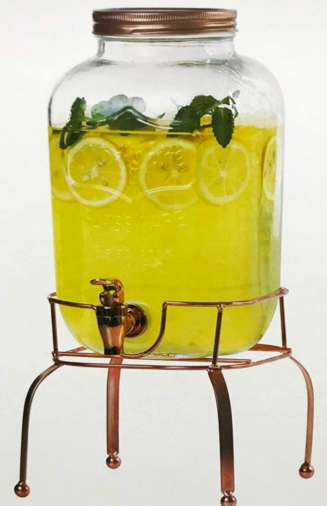 Raincart Yorkshire Glass Beverage Dispenser Golden tap with Golden Stand, 5 Liter, 1 Piece, (B08ZYSYX1N) Amazon Price History, Amazon Price Tracker
