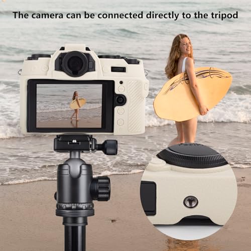 Funda de silicona para cámara Fujifilm X-T50 Off White miniatura 6
