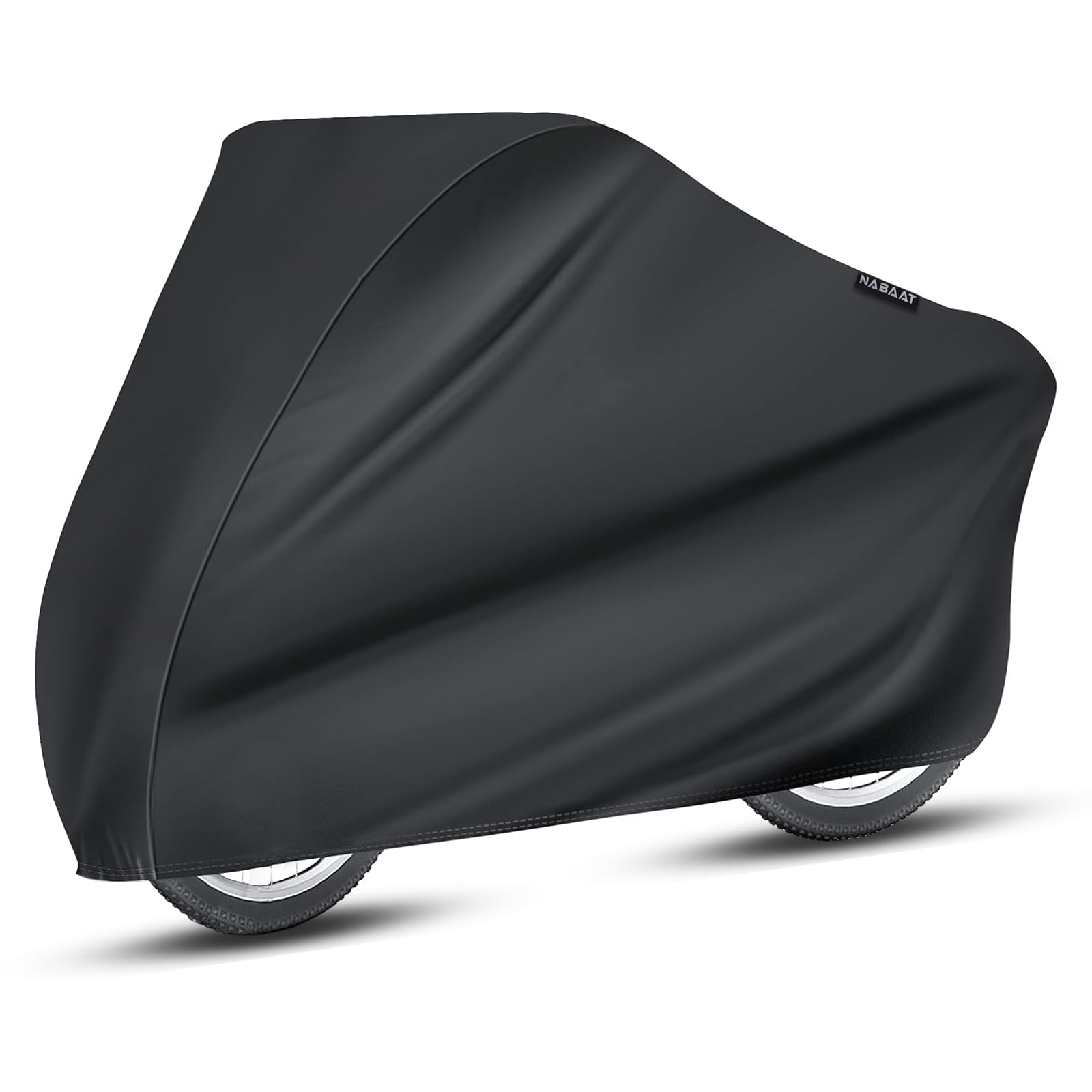 NABAAT Universal Waterproof Dust Cycle / Bicycle Cover for Outdoor Rain/ Sun/ Snow/ Corrosion Protection (Black)-image-26