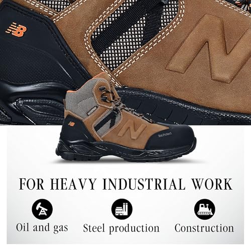 New Balance Allsite Composite Toe Work Boots for Men - Waterproof, Non-Slip Safety Shoes for Industrial and Construction2