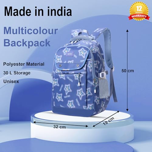 Image of Tinytot 30 Litre Waterproof School Backpack Bags for Women - Large 19 Inch Laptop Bag for Boys &Girls 12+ Years, College Bag for Girls and Boys, Men, Women - Ideal for Office, Travel, School, College