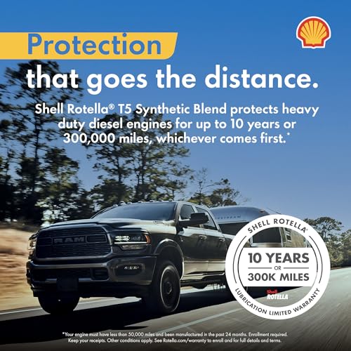 Shell Rotella T5 Synthetic Blend 15W-40 Diesel Engine Oil, 1 Gallon (3 Pack) by Shell Rotella - Image 3